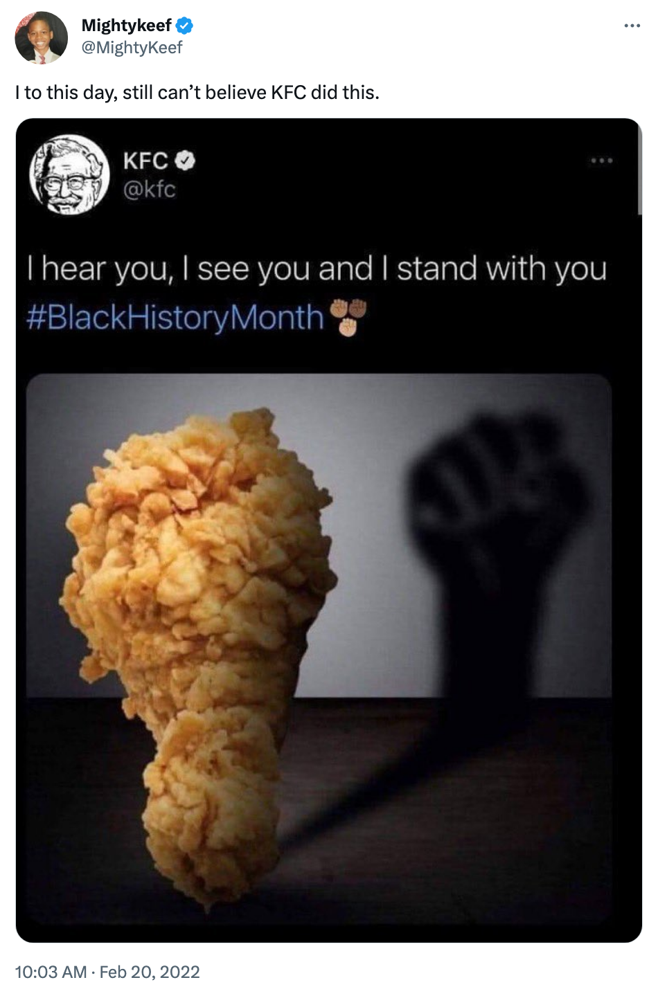 Fact Check KFC Did NOT Tweet Image Of Chicken Drumstick And Shadow Of